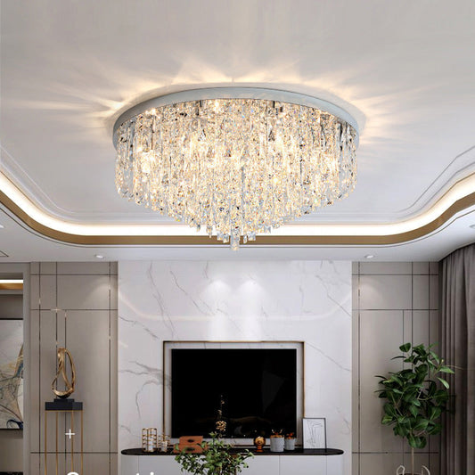 EclipseLume | Minimalist Crystal Ceiling Chandelier