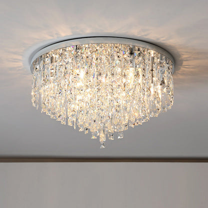 EclipseLume | Minimalist Crystal Ceiling Chandelier