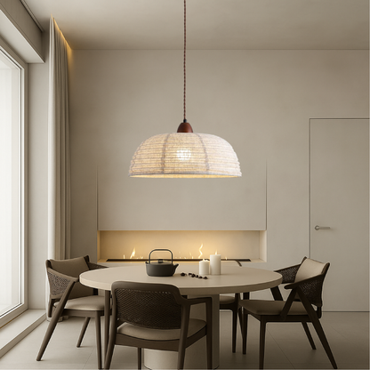 Elano | Retro Fabric Hanging Pendant Light for Cozy Spaces