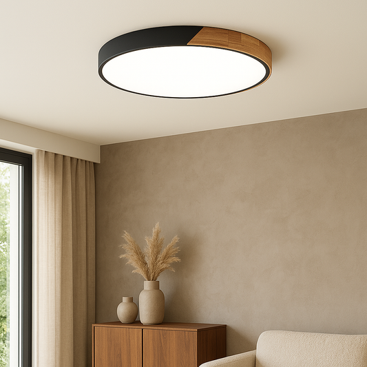 Elaris | Elegant Scandinavian-Style Wooden Ceiling Lamp for Modern Homes