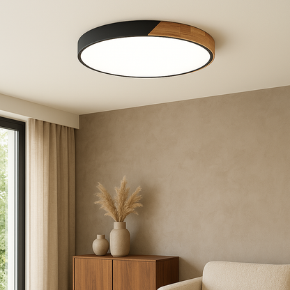 Elaris | Elegant Scandinavian-Style Wooden Ceiling Lamp for Modern Homes
