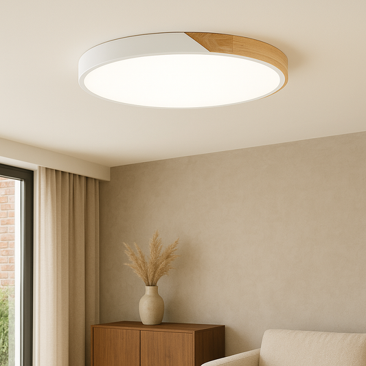 Elaris | Elegant Scandinavian-Style Wooden Ceiling Lamp for Modern Homes