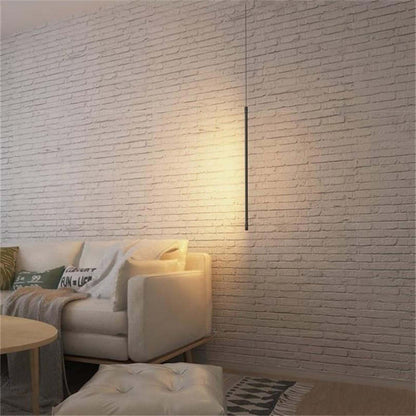 BeamLuxe – Modern Linear Hanging Lamp with Custom Height for Contemporary Interiors