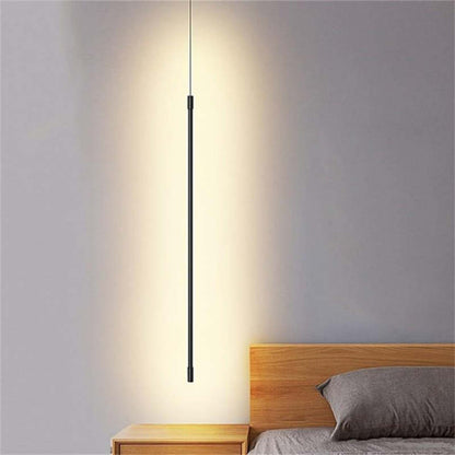 BeamLuxe – Modern Linear Hanging Lamp with Custom Height for Contemporary Interiors