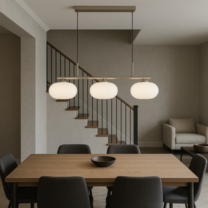 Elyra | 3-Head Modern Bauhaus Pendant Lamp for Dining Areas