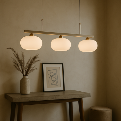 Elyra | 3-Head Modern Bauhaus Pendant Lamp for Dining Areas