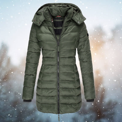 Renee | Warm & Stylish Black Puffer Jacket for Women - Cozy Fit