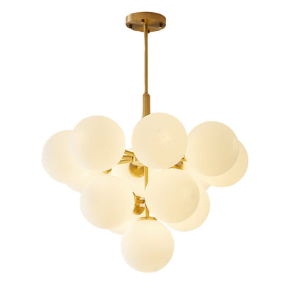 Entra | Nordic Ball Chandelier with Luminous Modern Design