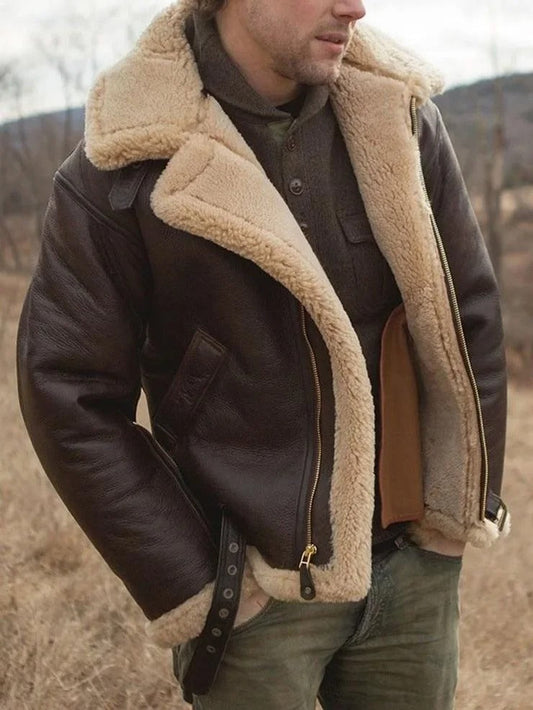 Aurelian | Luxe Shearling Aviator with Vintage Edge