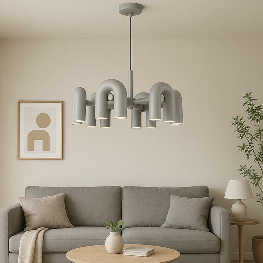 Evania | Modern Bauhaus Chandelier with Artistic Appeal
