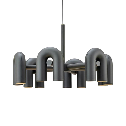 Evania | Modern Bauhaus Chandelier with Artistic Appeal