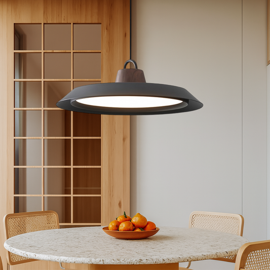 Fidelight | Scandinavian Wood/Metal Pendant Lamp for Refined Interior