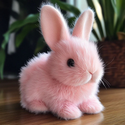 Soft Plush Bunny Toy – Cuddly Rabbit Stuffed Animal with Lifelike Fur for Comfort and Play