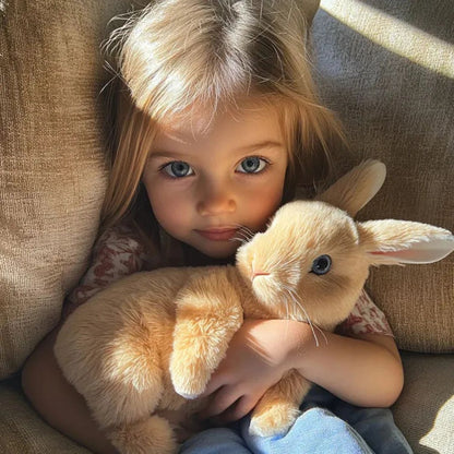 Soft Plush Bunny Toy – Cuddly Rabbit Stuffed Animal with Lifelike Fur for Comfort and Play