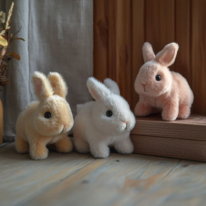 Soft Plush Bunny Toy – Cuddly Rabbit Stuffed Animal with Lifelike Fur for Comfort and Play
