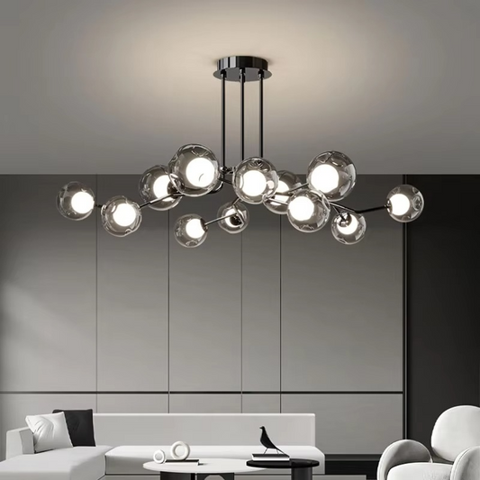 FrejaGlow | Elegant Nordic Glass Ceiling Lamp