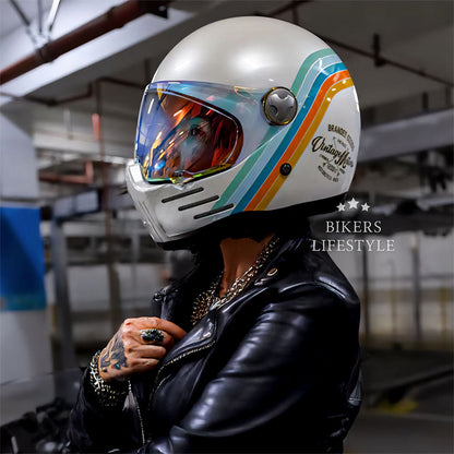 Full Face Motorcycle Helmet DOT ECE Approved High-Quality ABS