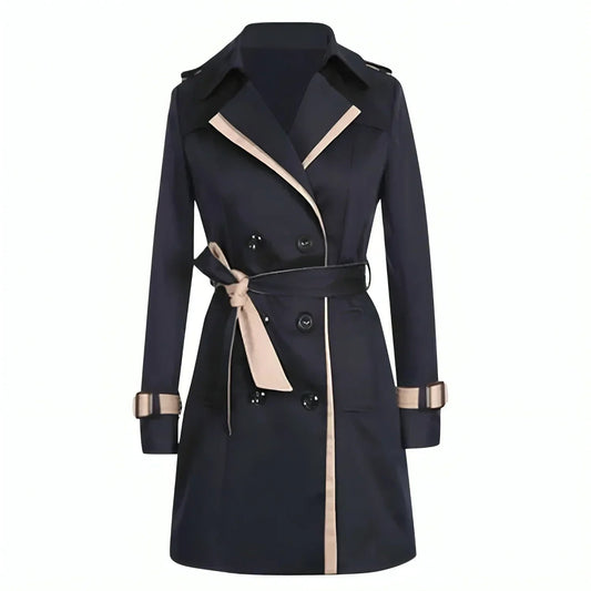 Seraphina | Elegant Double-Breasted Trench Coat – Women's Fall Fashion