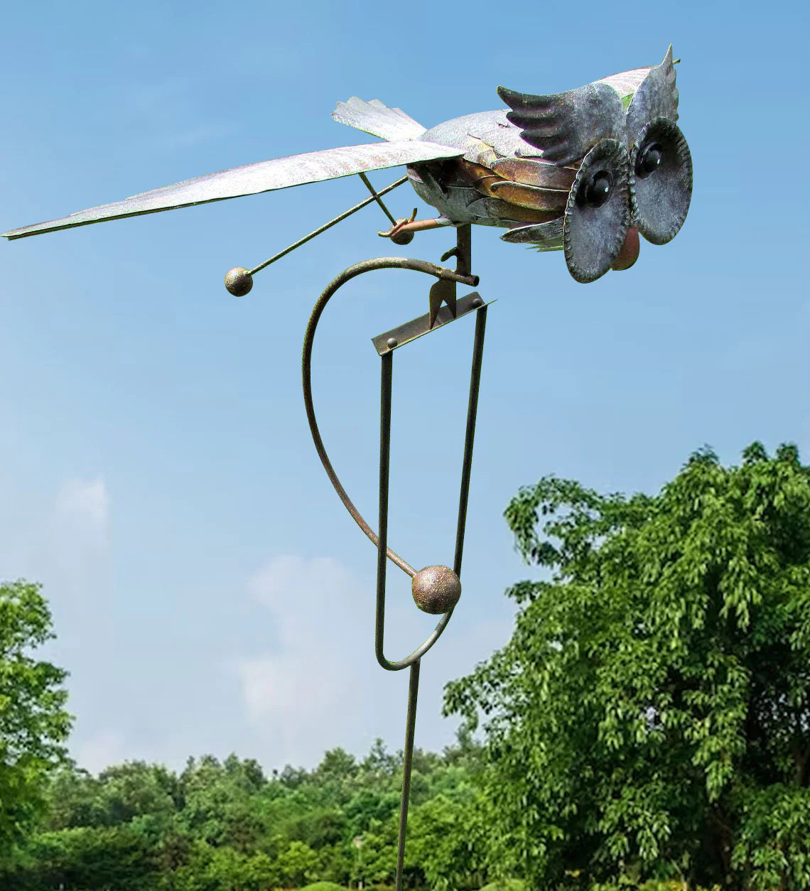 Outdoor Metal Wind Spinner Garden Ornament