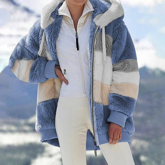 Giorgina | Women's Elegant Contrast Quilted Winter Coat