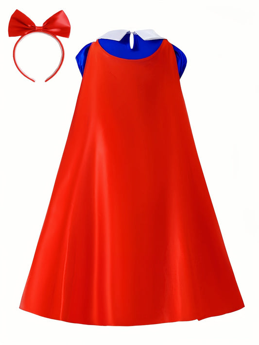 Girls’ Princess Costume Gown | Fairytale Halloween Maxi Dress