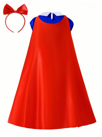 Girls’ Princess Costume Gown | Fairytale Halloween Maxi Dress