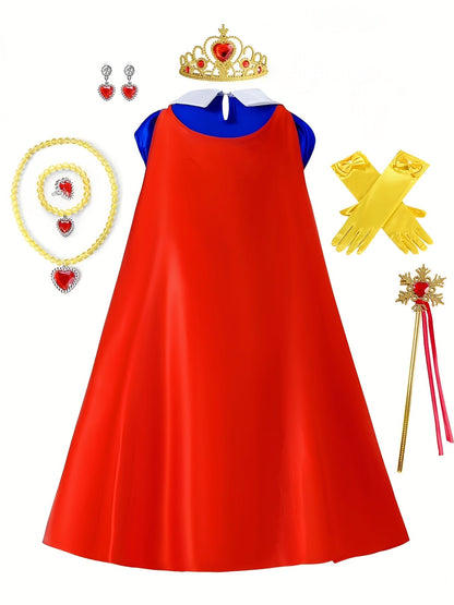 Girls’ Princess Costume Gown | Fairytale Halloween Maxi Dress