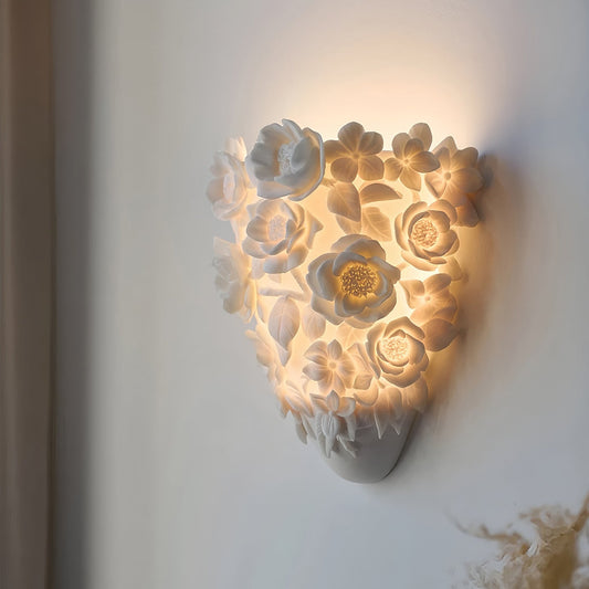 Glimora | Moden Ceramic Flower Wall Lamp