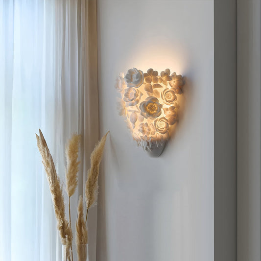 Glimora | Moden Ceramic Flower Wall Lamp