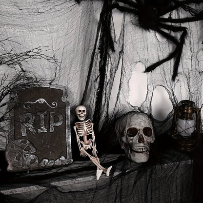 Spooky Halloween Hanging Decoration – Black Polyester Fabric Style