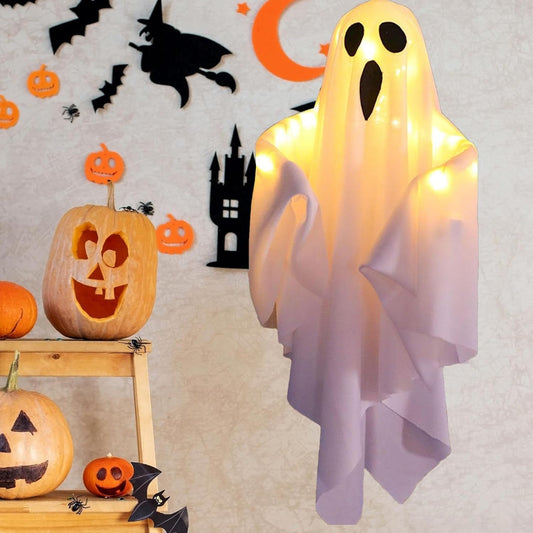 Halloween Ghost Lights Hanging Decoration – Fabric Spooky Style
