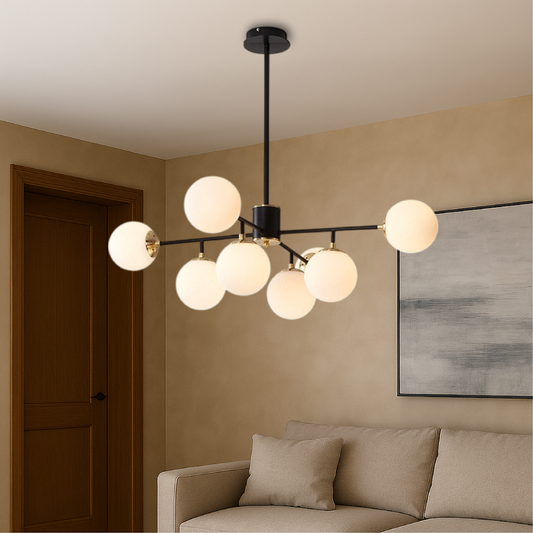 Halyn | Scandinavian Glass Chandelier for Modern Living