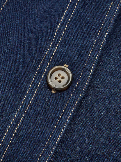 Heaven | Contemporary Contrast Stitching Denim Jacket