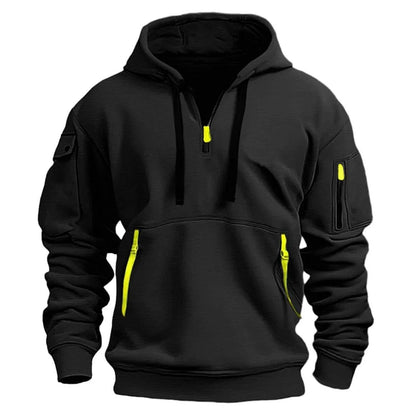 Manuel | Stylish Everyday Men’s Hoodie with Half-Zip Design