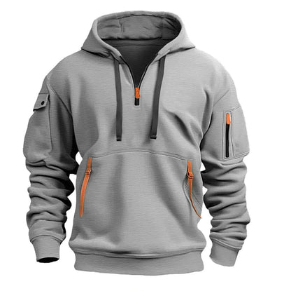 Manuel | Stylish Everyday Men’s Hoodie with Half-Zip Design