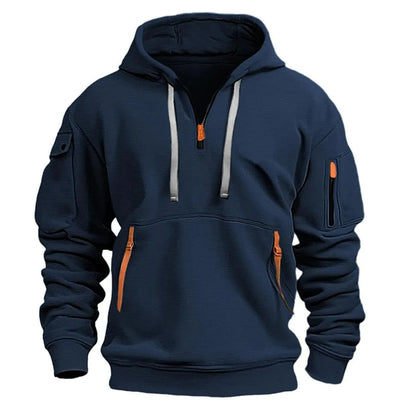 Manuel | Stylish Everyday Men’s Hoodie with Half-Zip Design