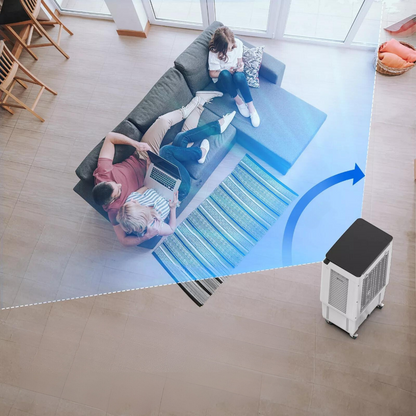 BreezeFlow | Mobile Swamp Cooler with Water-Based Air Cooling System
