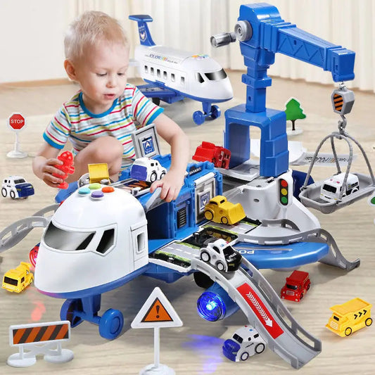 Educational Aeroplane Toy – Interactive Lights, Music & Accessories for Toddlers 12 Months+