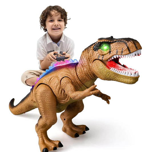 Electric Remote Control Dinosaur – Realistic Walking, Roaring Dino Toy with LED Lights