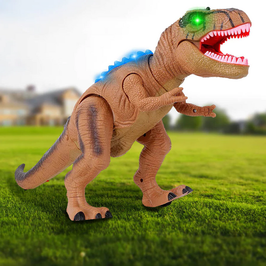 Electric Remote Control Dinosaur – Realistic Walking, Roaring Dino Toy with LED Lights