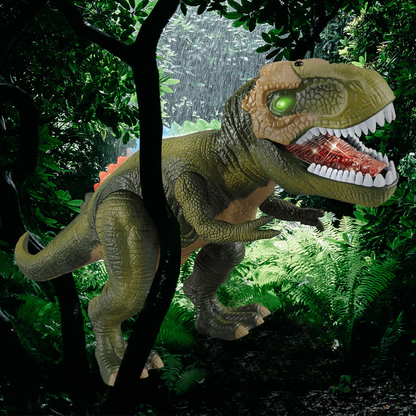 Electric Remote Control Dinosaur – Realistic Walking, Roaring Dino Toy with LED Lights