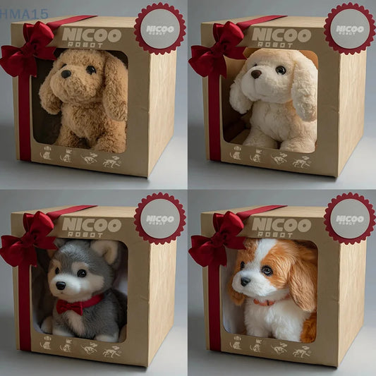 Interactive Robotic Puppy Toy with Barking and Walking Features – Realistic AI Pet Dog for Kids