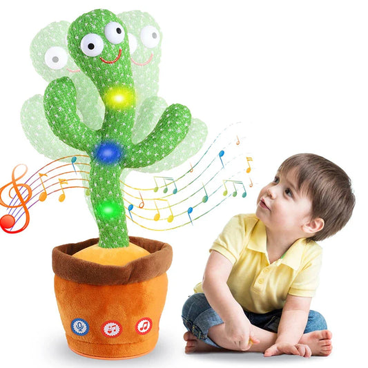 Interactive Talking Cactus Plush Toy for Kids – Dancing Soft Plush Toy for Home Decor and Gifts