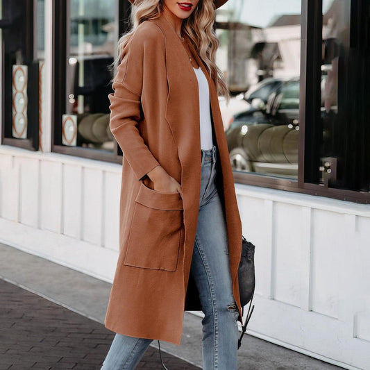 Kylie | Elegant Knitted Winter Suede Coat for Women