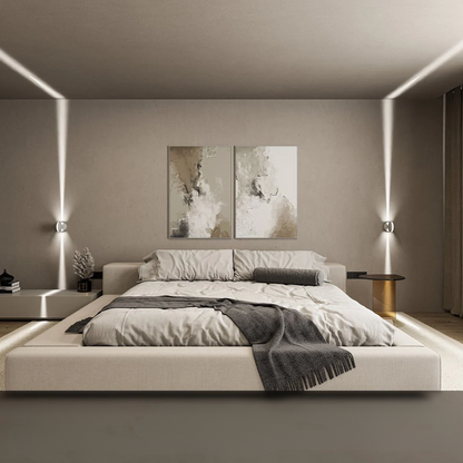 AuraBeam – Elegant LED Wall Light Design for Dynamic Illumination
