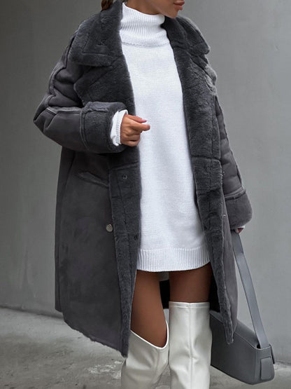 Clarissa | Elegant Women's Coat – Plus Size Winter Warmth with Soft Lapel
