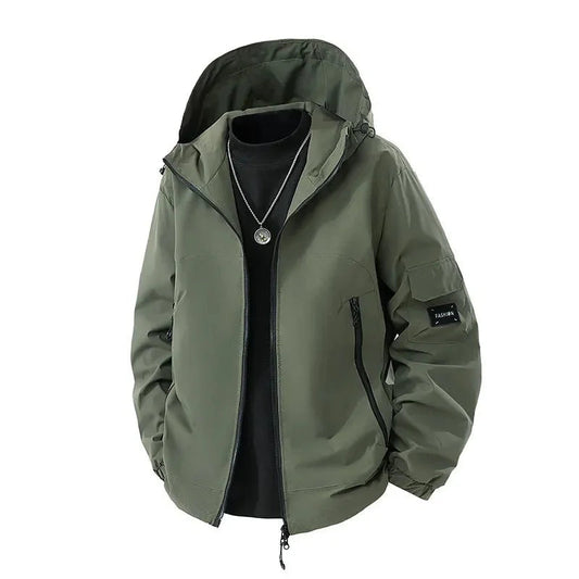 Lincoln | Insulated Men’s Oversized Sk Puffer Jacket with Hood — Winter Wear
