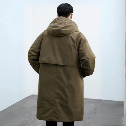 Harold | Men's Warm Waterproof Trench - Elegant Quilted Puffer Design