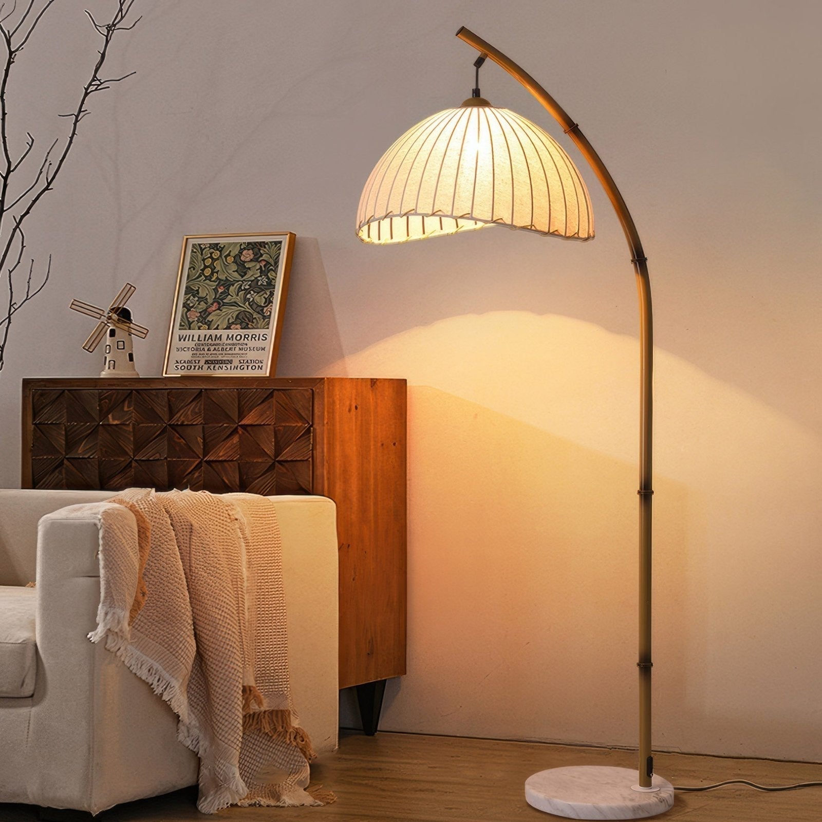 Lixan | Retro Bamboo Cultural Floor Lamp