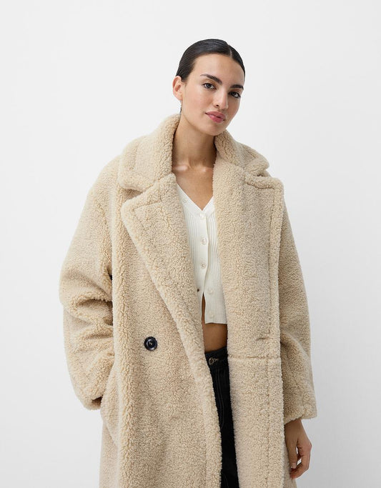 Marcelline | Cozy Women's Oversized Coat – Stylish Faux Fur with Warm Elegance
